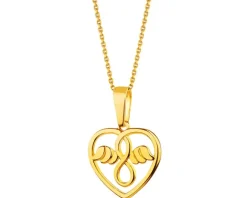 Złota zawieszka - serce