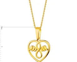 Złota zawieszka - serce