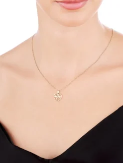 Złota zawieszka - serce