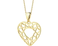 Złota zawieszka - serce