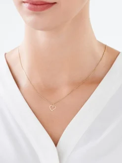 Złota zawieszka - serce