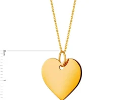 Złota zawieszka - serce