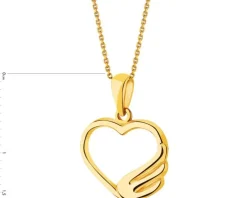 Złota zawieszka - serce