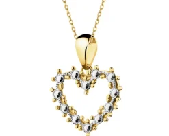 Złota zawieszka - serce