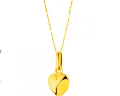 Złota zawieszka - serce