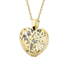 Złota zawieszka - serce