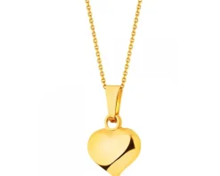 Złota zawieszka - serce