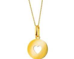 Złota zawieszka - serce