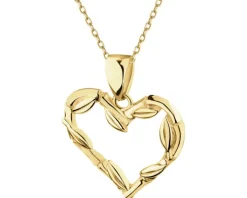 Złota zawieszka - serce