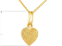 Złota zawieszka - serce