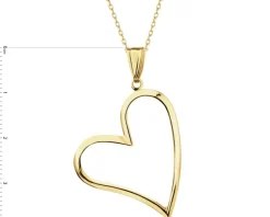 Złota zawieszka - serce