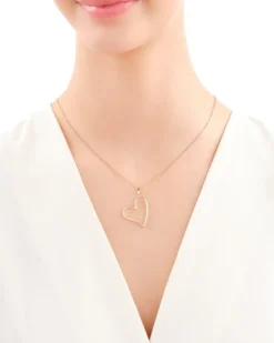 Złota zawieszka - serce