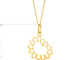 Złota zawieszka - serce