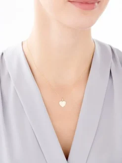 Złota zawieszka - serce