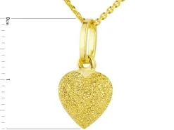 Złota zawieszka - serce
