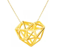 Złota zawieszka - Serce