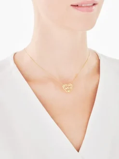 Złota zawieszka - Serce