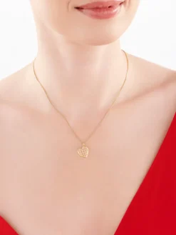 Złota zawieszka - serce