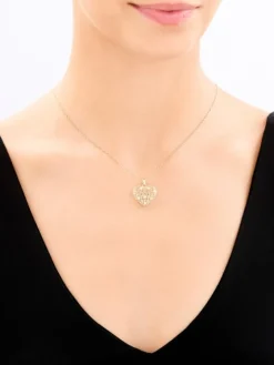 Złota zawieszka - serce