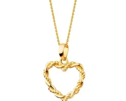 Złota zawieszka - serce