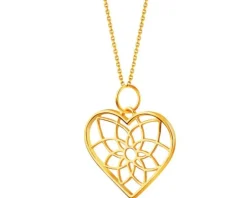 Złota zawieszka - serce