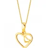 Złota zawieszka - serce