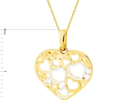 Złota zawieszka - serce