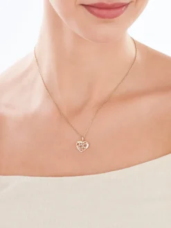 Złota zawieszka - serce