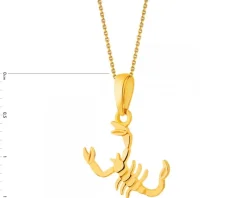 Złota zawieszka - Skorpion