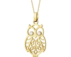 Złota zawieszka - sowa