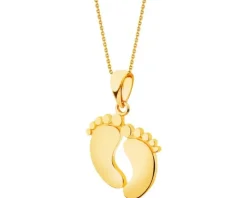 Złota zawieszka - stópki