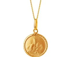 Złota zawieszka - szkaplerz