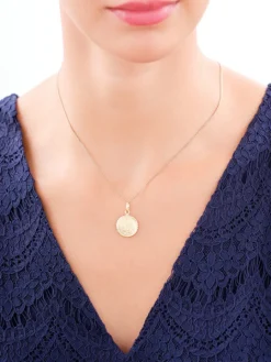 Złota zawieszka - szkaplerz