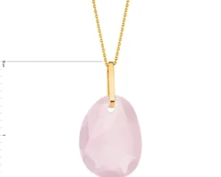 Złota zawieszka - szkło terbowe