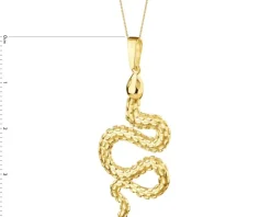 Złota zawieszka - wąż