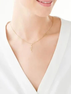 Złota zawieszka - wąż