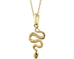 Złota zawieszka - wąż