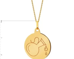 Złota zawieszka - Wodnik