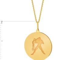 Złota zawieszka - Wodnik