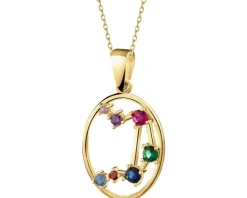 Złota zawieszka z cyrkoniami - Waga