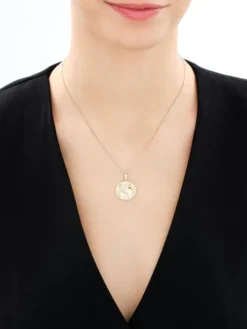 Złota zawieszka z cyrkoniami - kula ziemska