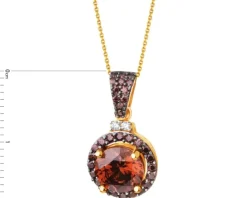 Złota zawieszka z cyrkoniami