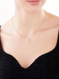 Złota zawieszka z cyrkoniami - nieskończoność