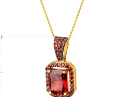 Złota zawieszka z cyrkoniami