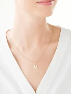 Złota zawieszka z cyrkoniami - gwiazdy, Księżyc