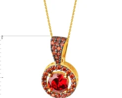 Złota zawieszka z cyrkoniami