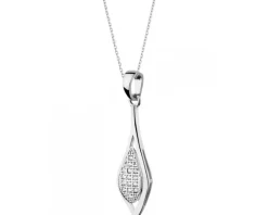 Złota zawieszka z cyrkoniami