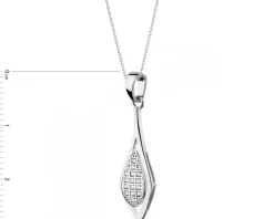 Złota zawieszka z cyrkoniami