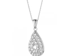 Złota zawieszka z cyrkoniami