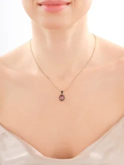 Złota zawieszka z cyrkoniami